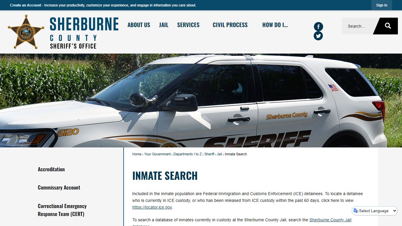Inmate Search | Sherburne County, MN