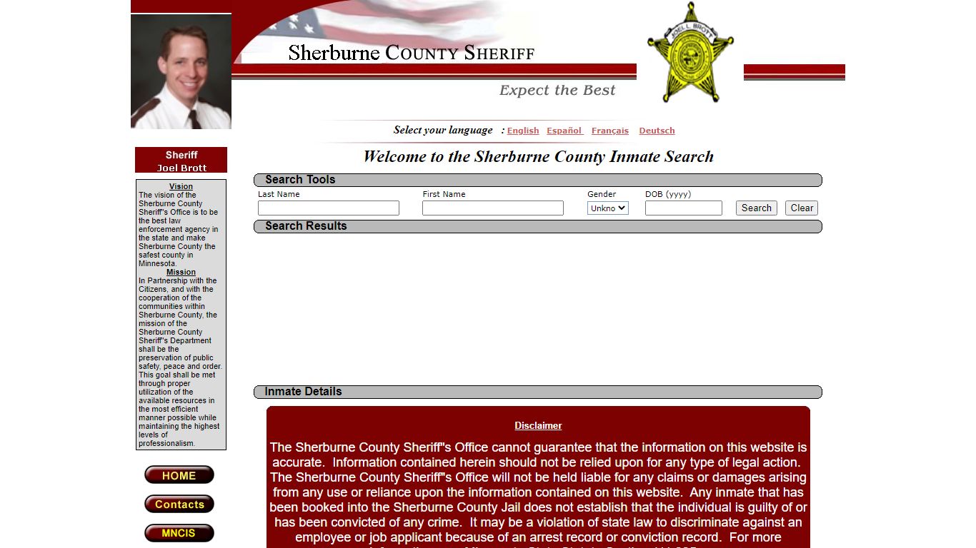 :: Sherburne County :: Inmate Locator